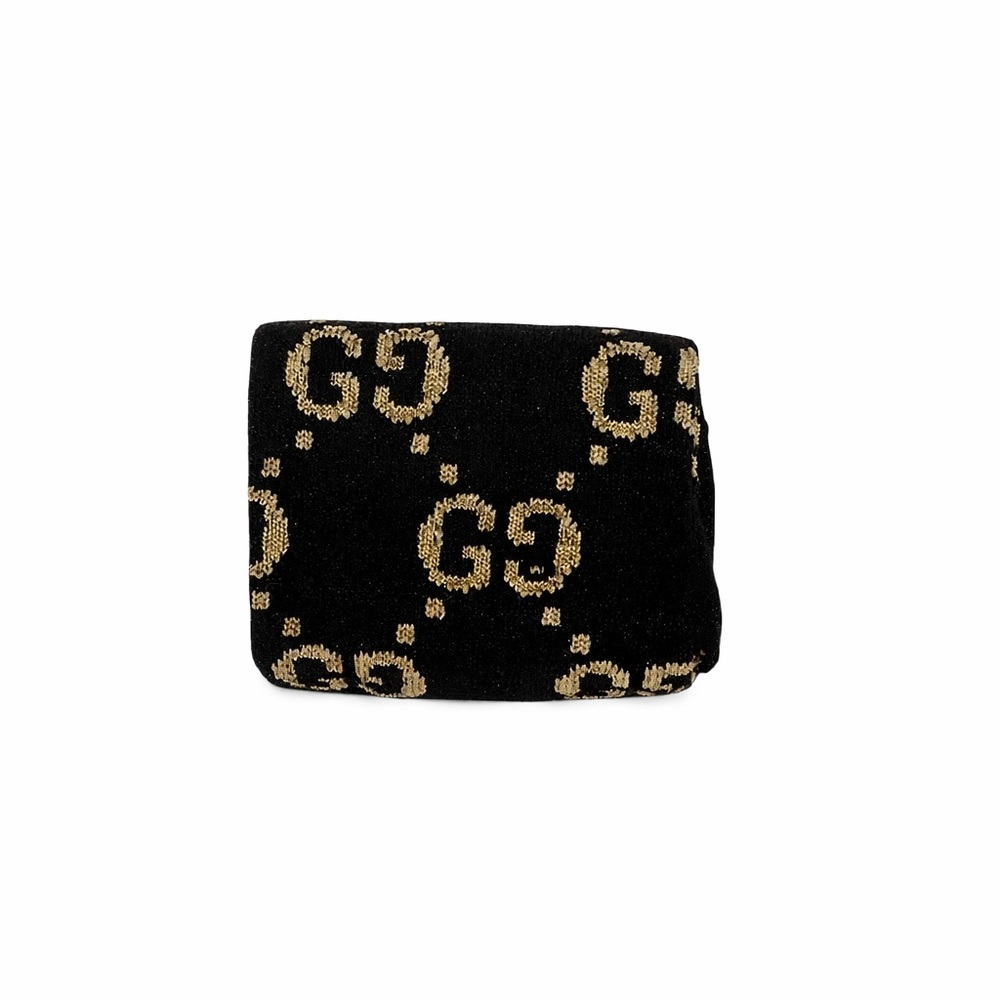 Gucci GG Cotton-Blend Socks in Black and Beige - Picture 3 of 3